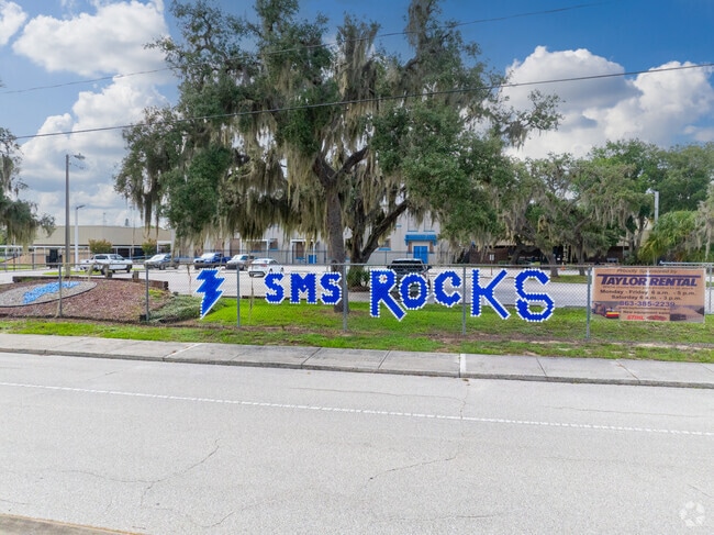 Team spirit is evident around campus at Sebring Middle School.