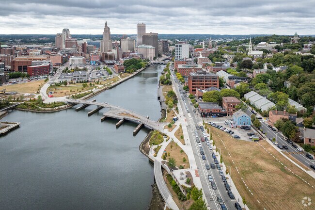 Take in stunning views of the Providence River and nearby areas in Fox Point, RI.
