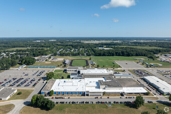 Elkhart High School is located on the northwest corner of the greater Elkhart area.