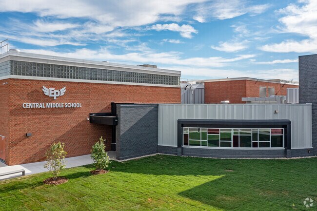 View of Central Middle School located in Eden Prairie MN.