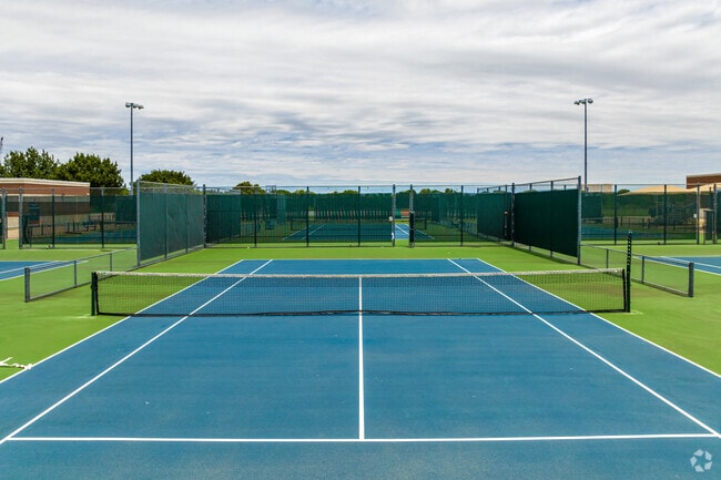 Tennis courts in Wakeland High School in Frisco.