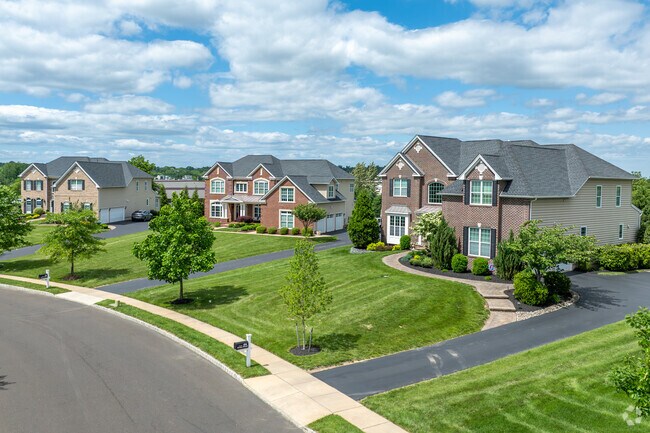 Horsham has several communities with larger new construction colonial homes.