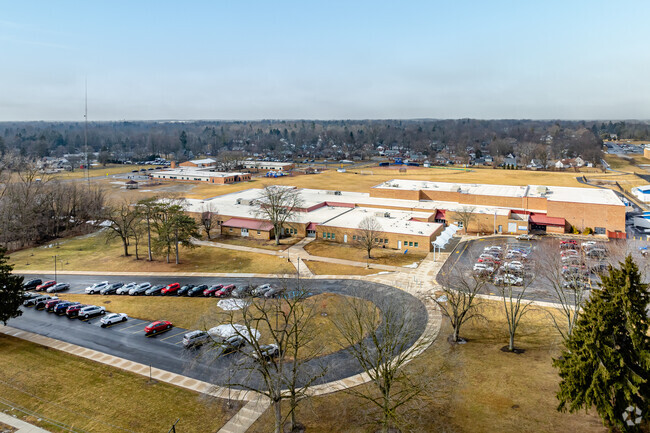 Springbrook Middle School has ample parking for teachers and parents during school events.