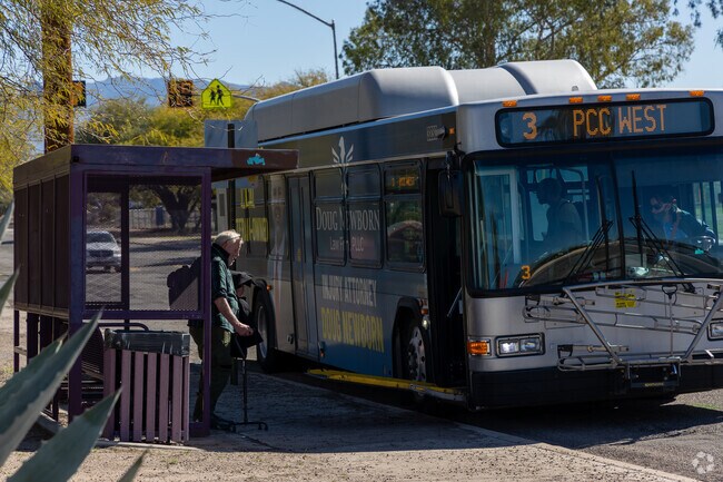 Sewell has numerous bus stops lining it's main roads.