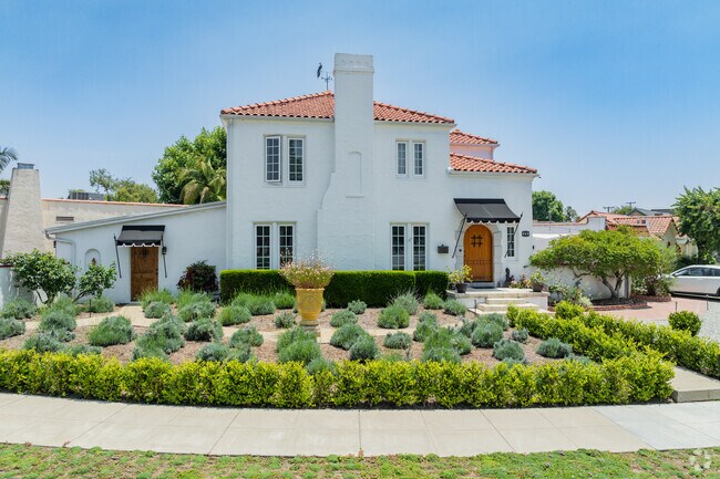 Two-story Spanish-style homes can be found in North San Gabriel.