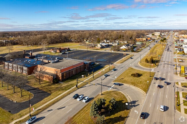 Aerial view of Taylor Preparatory High School.