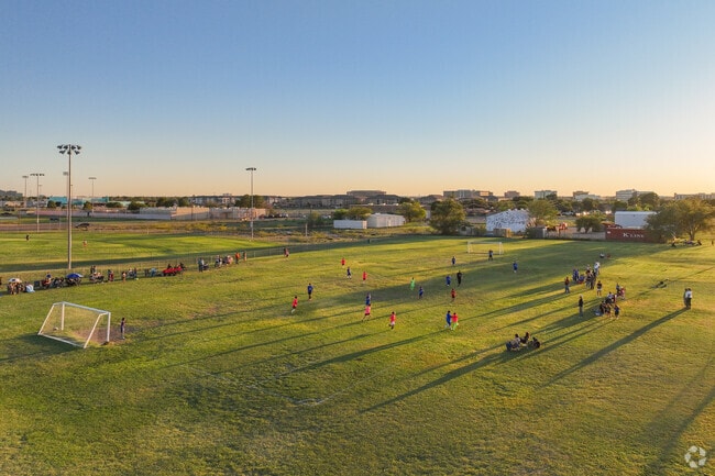 Midland's Hogan Park is a popular place for local soccer matches.