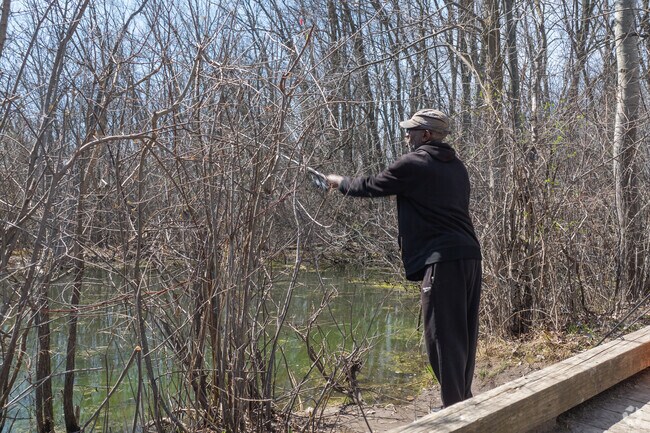 Reeds Lake offers great fishing for locals and has several public areas to do so.