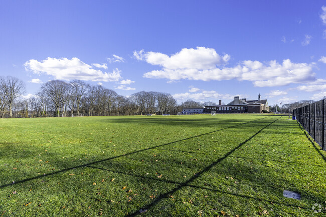 The large field at Cornelius M. Callahan Elementary School in Norwood, MA.