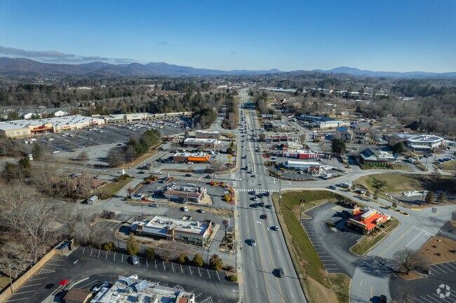 U.S. Route 64 is the main east-west road through the Hendersonville city.