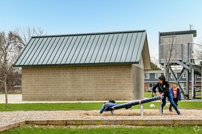 A playground at Risdale Park draws kids from across the neighborhood.