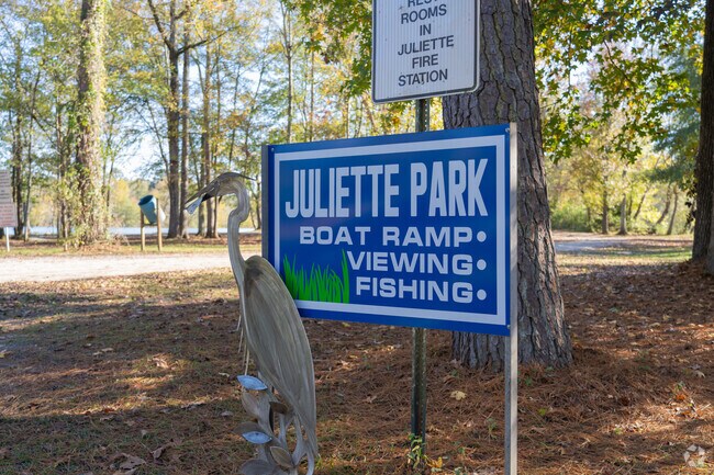 Juliette Park is popular for boating, kayaking and fishing.