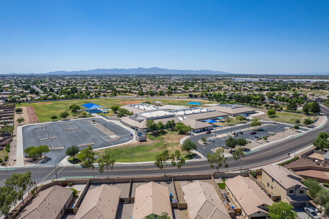 Bird's Eye Wonder: Aerial View Showcases Collier Elementary's Charm in Avondale.