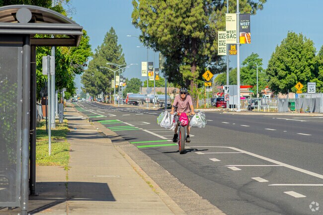 Bikes are a popular mode of transportation in Michigan-Glide-Sutter.
