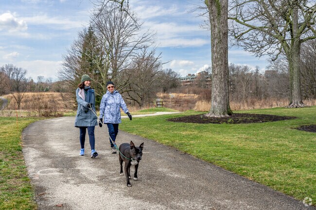 Lyndhurst locals often walk the paved trails at Acacia Reservation.