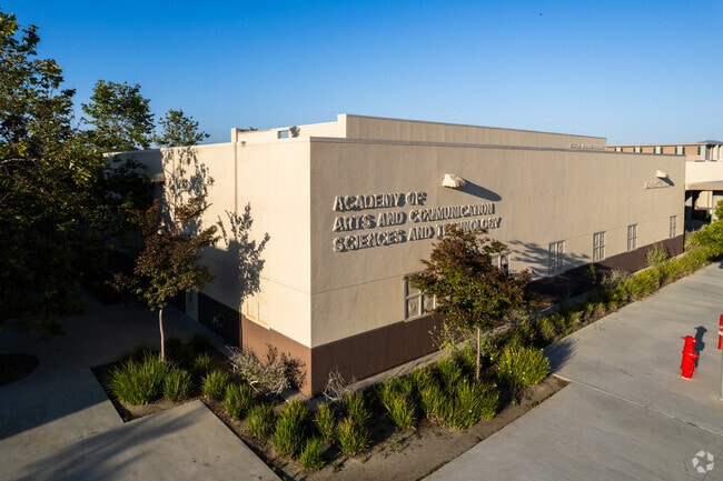 The arts building at Mission Vista High School in Oceanside.