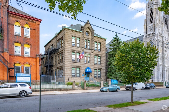 The Patrick School has a student body size of 181.