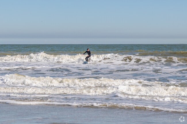 Washout at Folly Beach is a popular surfing spot with the best waves in the area for surfing.