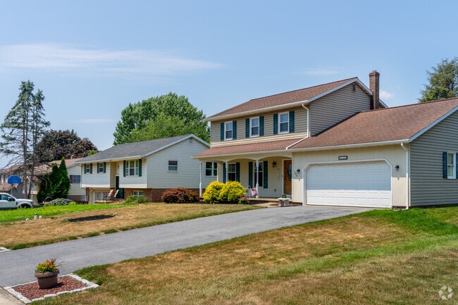 Two story colonial revivals and bi-levels are commonly seen in Manheim Township.