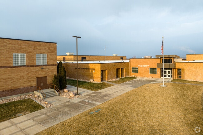 Entrance of Highland Elementary located in the Highland neighborhood.
