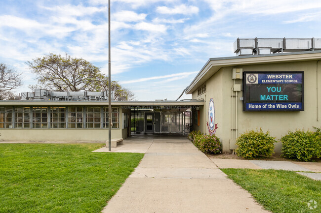 The entrance to Webster Elementary located in Ridgeview-Webster.