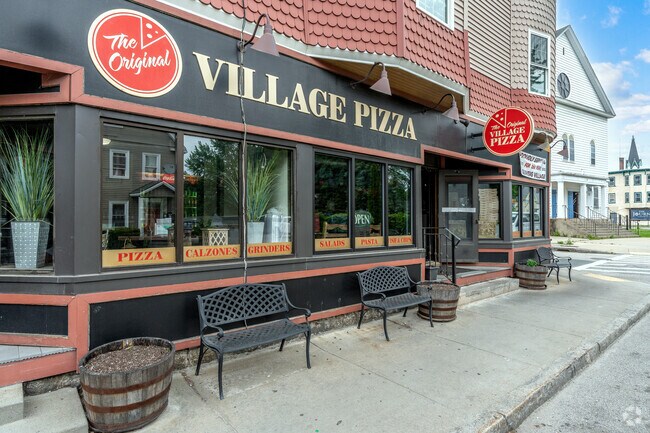 The Original Village Pizza serves locals in North Quinsigamond Village fresh pizzas.