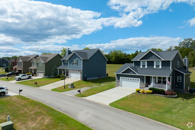 Two-story homes line quiet streets near Norris Lake in Chuck Swan.