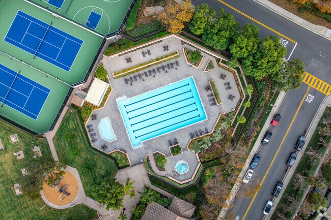 Portola Hills 1 Clubhouse has a pool and courts for residents to enjoy.