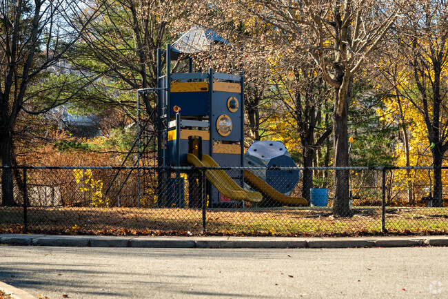 A nice slide for kids to play is located in Anthony Carnevale Elementary School in Providence.