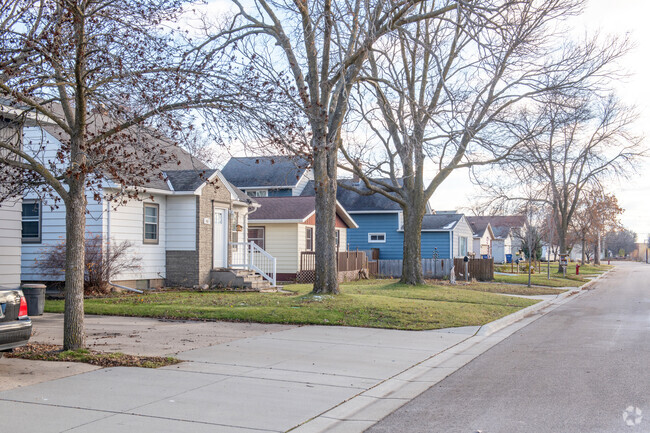 The Pantown neighborhood was developed as a residential area over many decades.