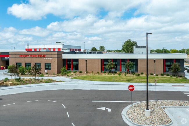 The new elementary wing at Rocky Ford Elementary, integrated into the PK–12 campus, opened in October 2024 and brings together Pre‑K to 5th grade students under one modern roof.