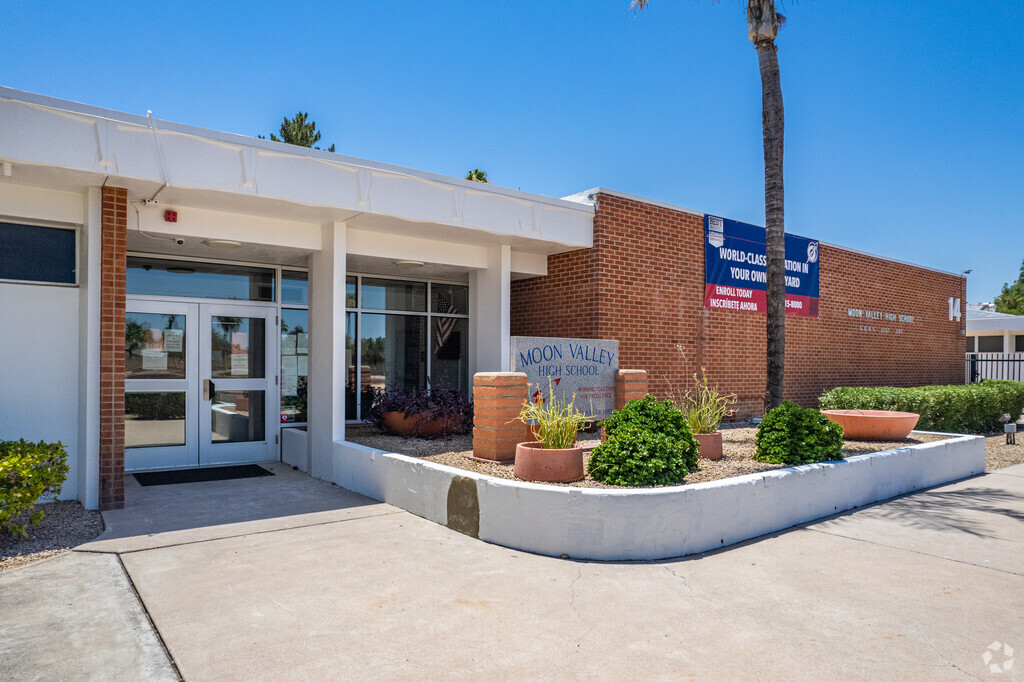 Step into the welcoming entrance of Moon Valley High School in Phoenix.