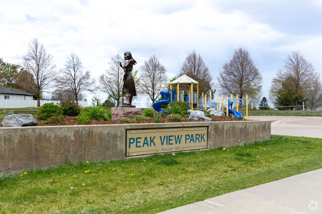 Peak View Park in West Point has many sport amenities.