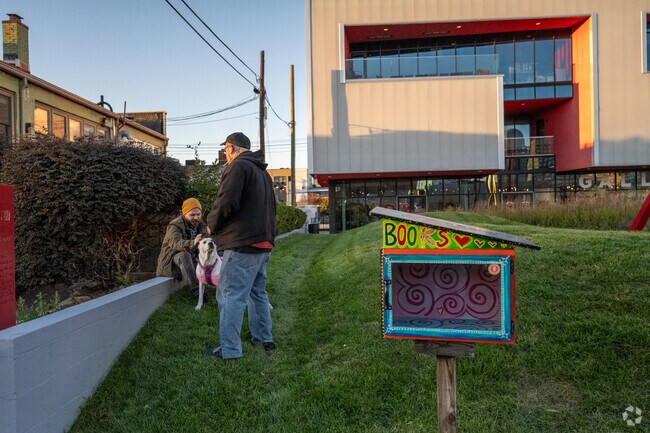 Artivity on the Green is a popular park for pets and their people.