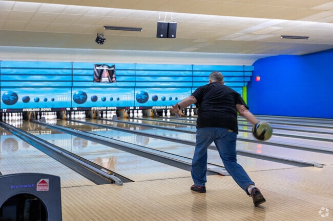 Sterling Bowl offers open play and leagues about 2 miles north of Rock Creek on Truman Rd.