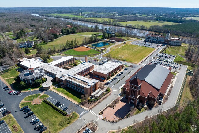 An aerial view of St Gertrude High School.