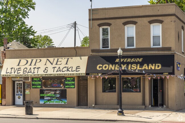 Dip Net Bait and Tackle shop located next to Riverside Coney Island in Ecorse.