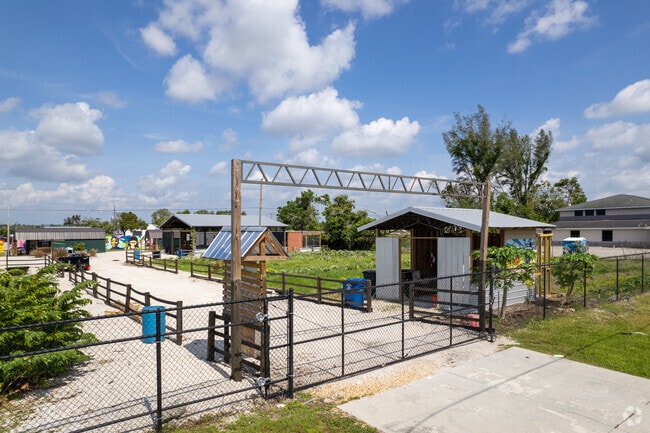 On the grounds of Apostolic Revival Center Christian School Fort Myers there is a working farm.