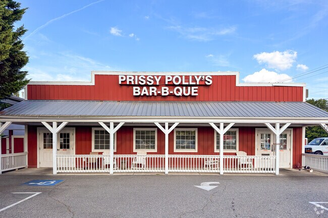 Locals love Prissy Polly's in Kernersville for an authentic Lexington-style BBQ.