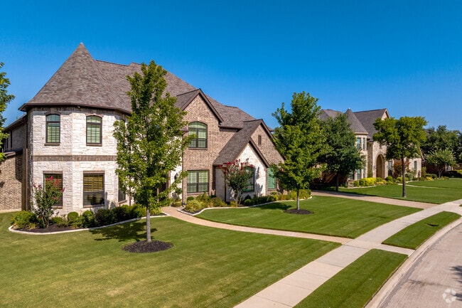 The well-maintained lawns throughout the Westlake neighborhoods reflect the pride of homeowners.