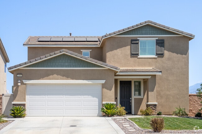 New two-story modern homes are being built in Fairway Canyon, Beaumont.