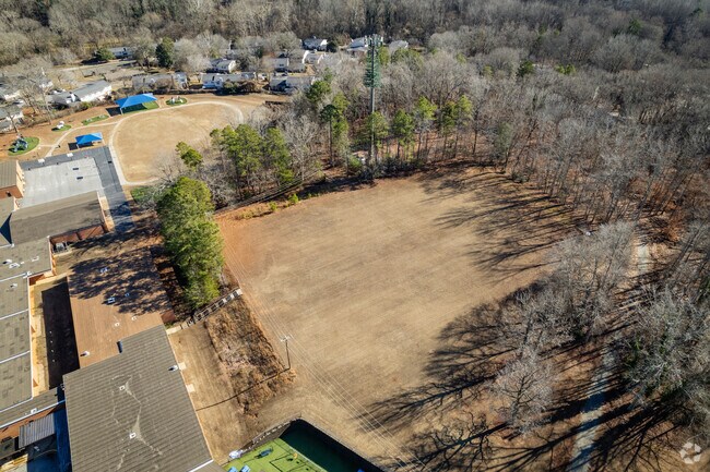 Open field at Jesse Boyd Elementary School