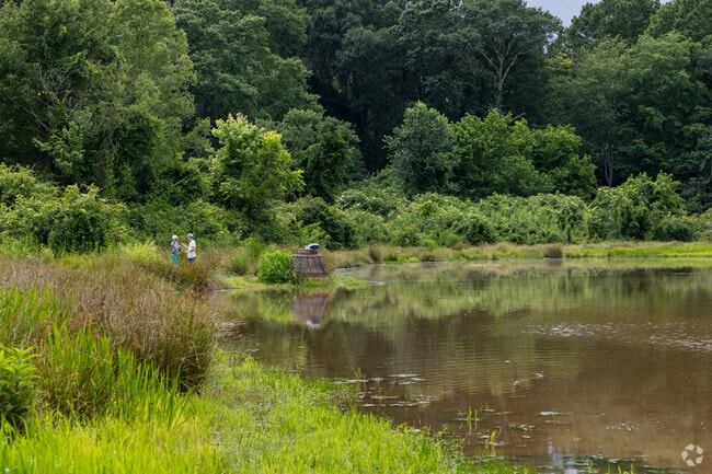 You can go fishing with friends at the lake at Decatur Legacy Park, on the eastern edge of Winnona Park Historic District.