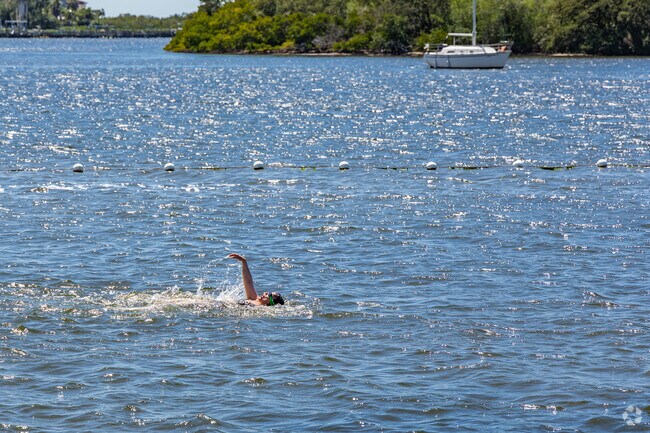 Elfers is that hidden gem that has more surprises for it's residents, like a swim in the river.