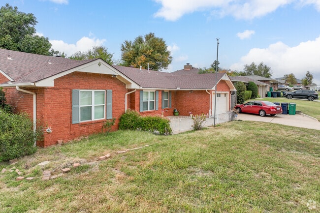 Rows of red brick ranch style homes bring a sense of character to Knights Lake.