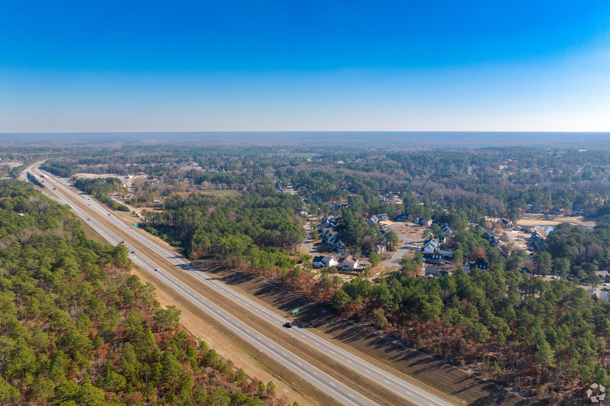 Pine Forest residents can quickly access major highways.