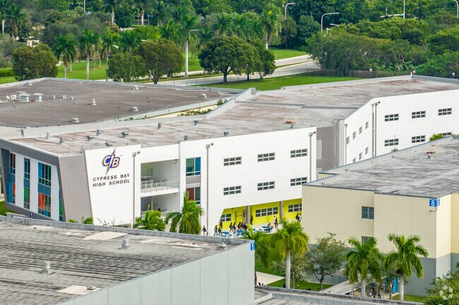 Cypress Bay High School located the Country Isle neighborhood of Weston, FL.