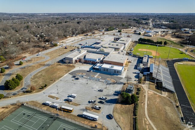 Aerial overview of Eastside High School