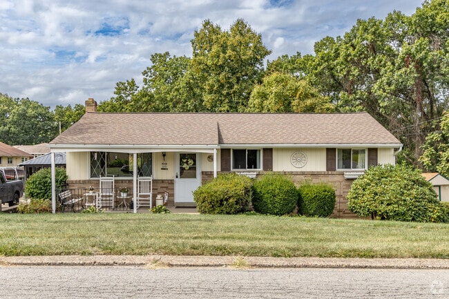Single-family ranches sit on the back streets of Stowe Township.