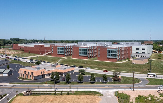 Students and staff love the campus of Dundalk High School.